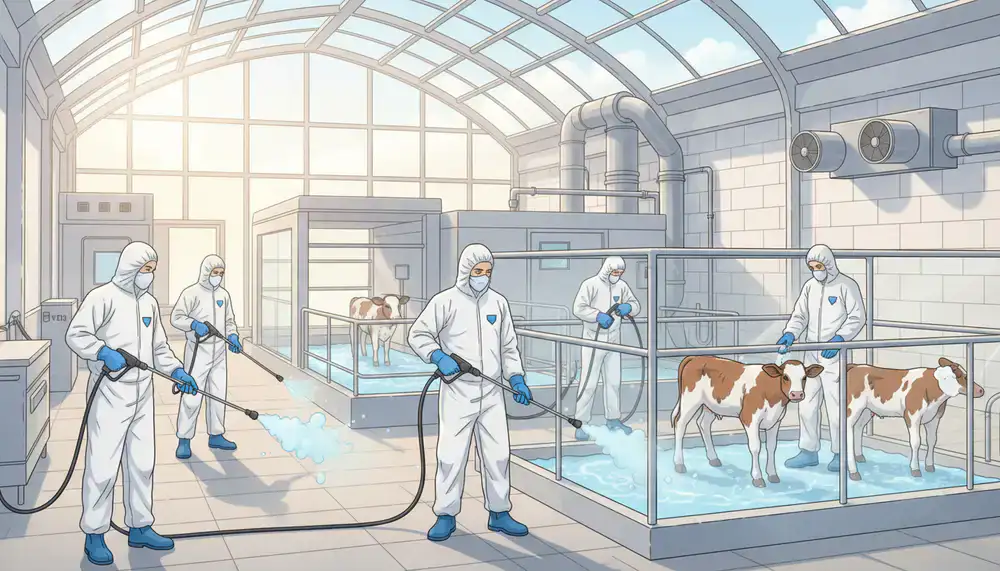 Illustration des protocoles sanitaires en élevage