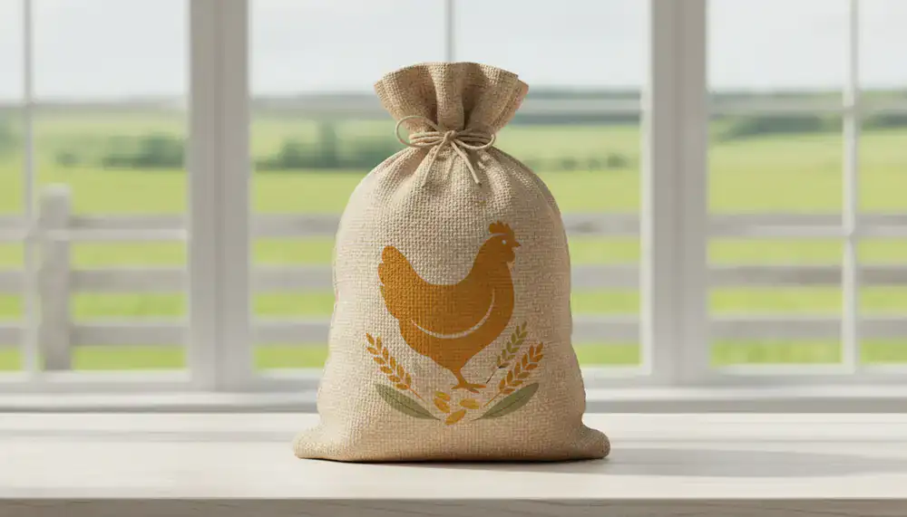 Icône d'un sac de graines pour volailles
